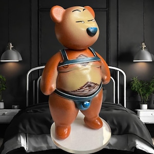 Bubble Butt Bär - Figurine Bügelbild
