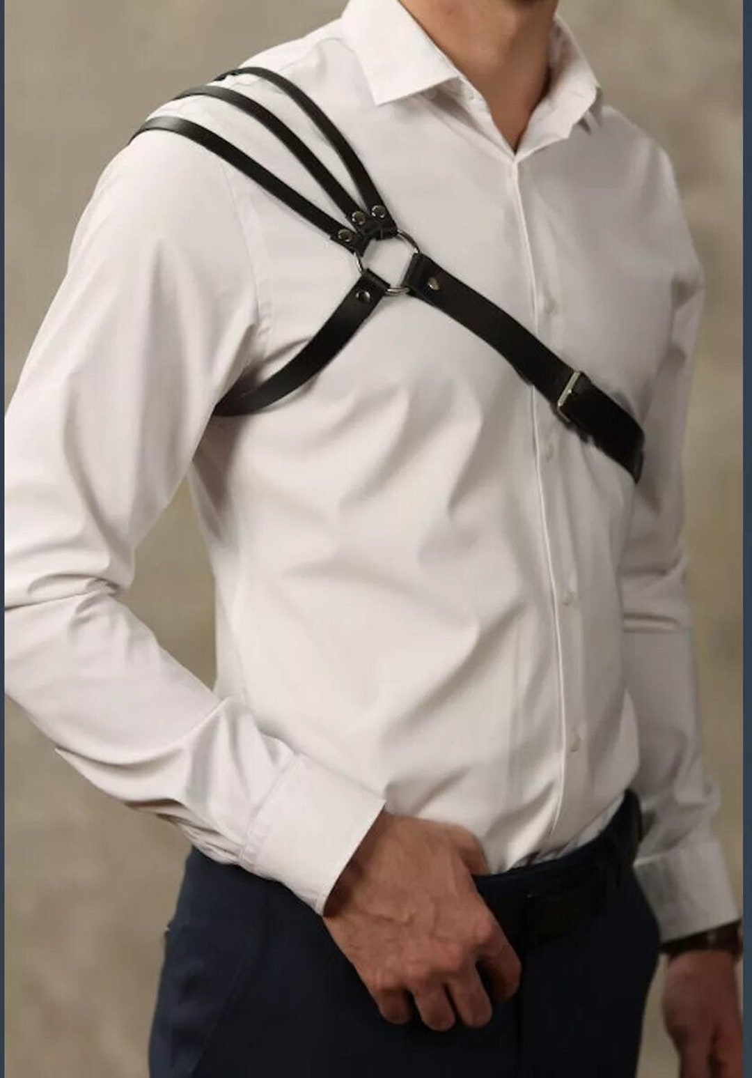 Harness for Men Chest Harness Men Shoulder Harness Leather Etsy