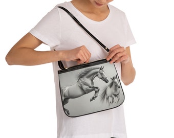 Horse sketch Small Shoulder Bag / Purse
