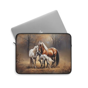 Horse Family Laptop Sleeve