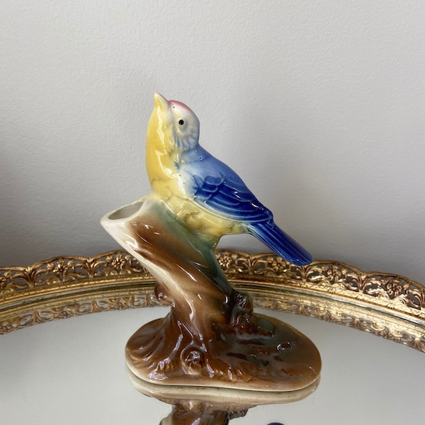 ROYAL COPLEY Blue Bird Bud vase