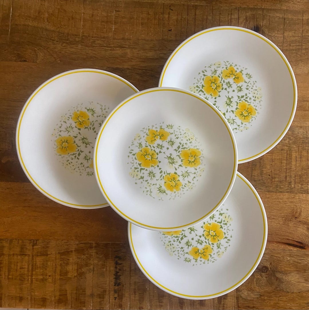 Lot of 4, Corelle APRIL , 1977-79, Luncheon Plates 8.5 Inches - Etsy