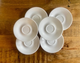 Lot of 6, Corelle Winter Frost White, SAUCERS ONLY, for Teacups/ Mugs