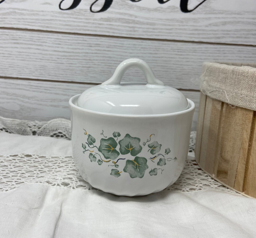 Vintage Corelle Coordinates STONEWARE Sugar Dish in Excellent Etsy