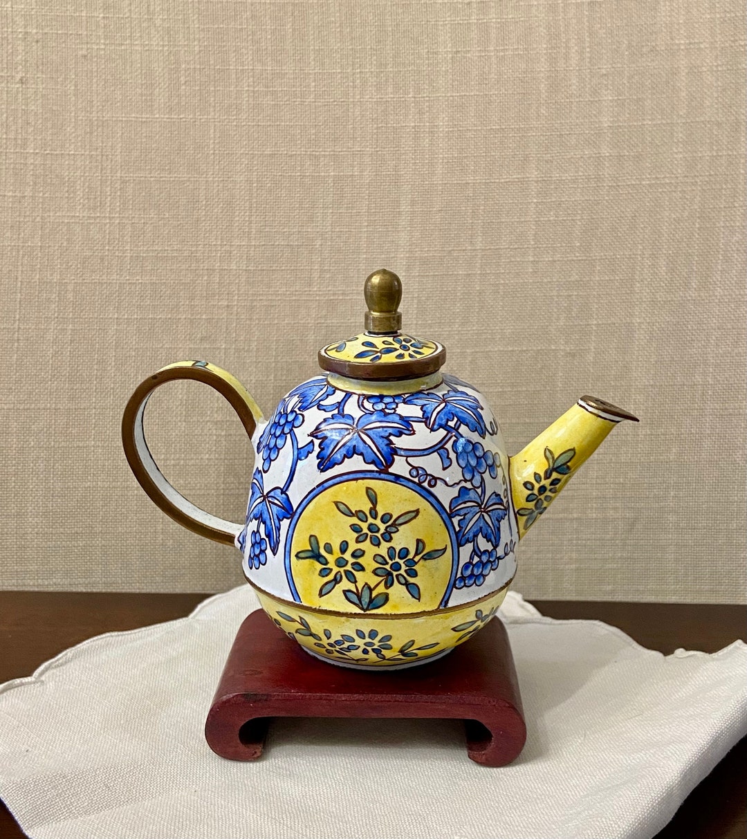 1999, Kelvin Chen Collectable MINIATURE Hand Painted Enamel on Brass