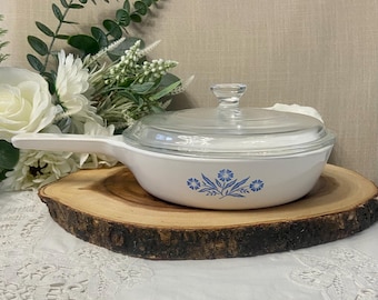 Corning Ware Canada Cornflower Blue, P-83-B, Menuette Pan with LID,  6 3/4 Inch