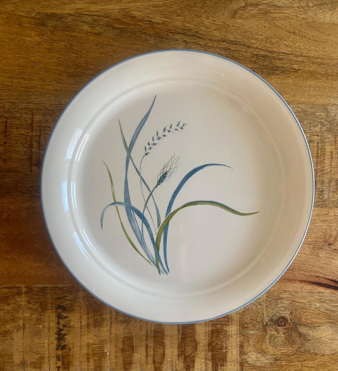 Set of 4, Corelle COASTAL BREEZE Dinner Plates, Sand With Blue Green ...
