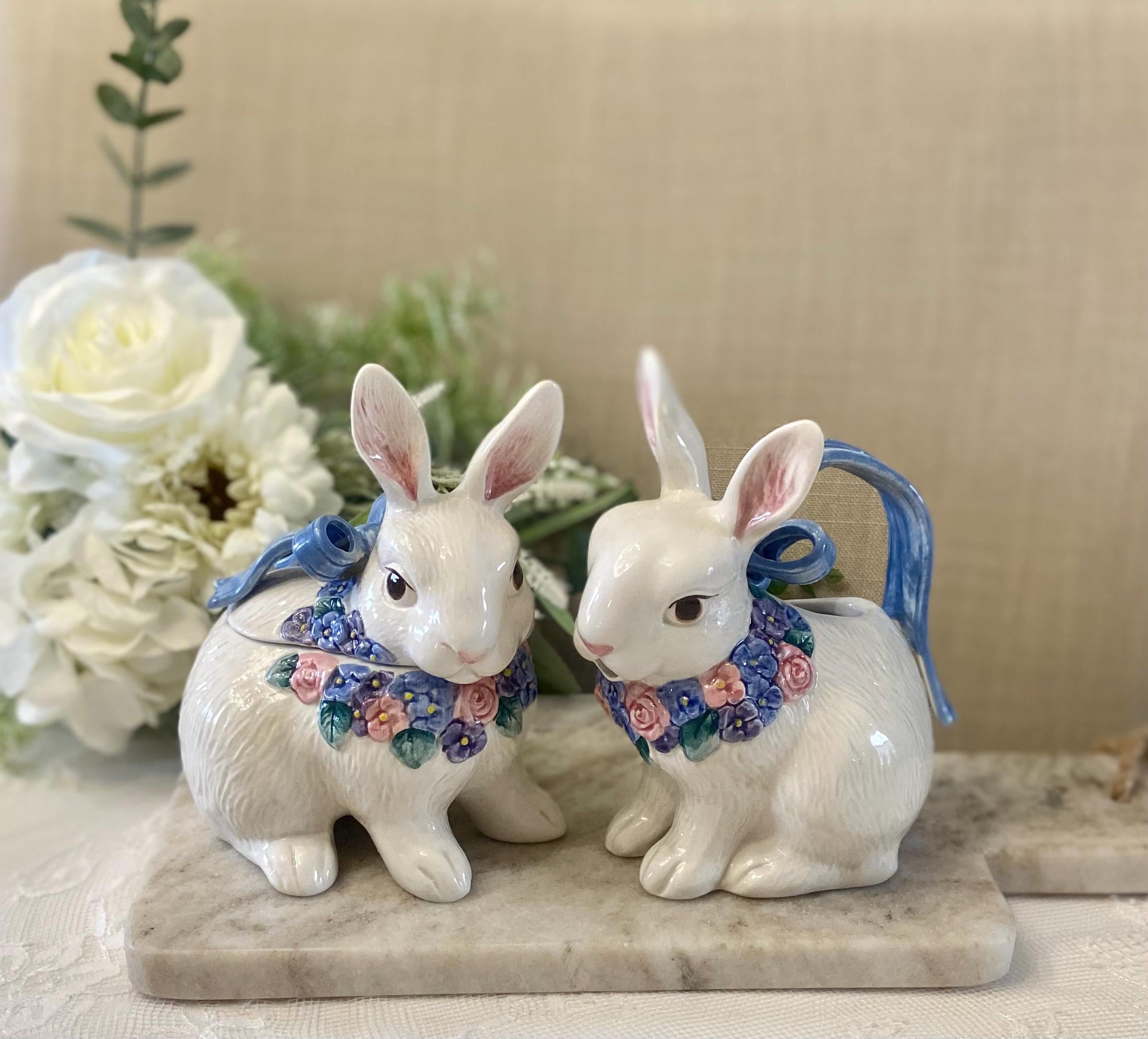 Fitz & Floyd ベジタブル ラビット キャセロール Collection_Rabbits