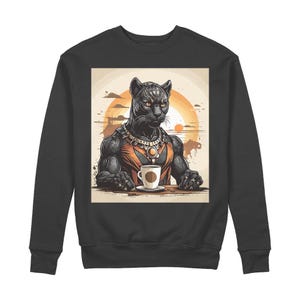 Leonardo Diffusion Big Cat 100% Organic Cotton Sweatshirt
