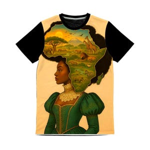 Haar Safari Kunst Classic Sublimation Panel T-Shirt