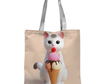 Cutie Ice Cream Classic Sublimation Tote Bag