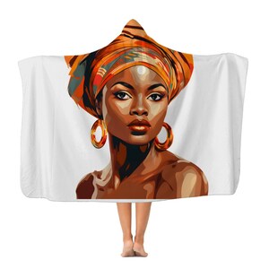 African Queen Classic Adult Hooded Blanket