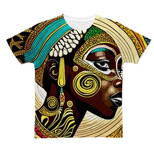 Afrocentir African Queen Classic Sublimations Erwachsenen-T-Shirt