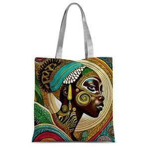 Afrocentir African Queen Classic Sublimations-Einkaufstasche