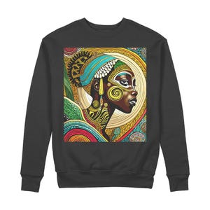 Afrocentir African Queen Sweatshirt aus 100% Bio-Baumwolle