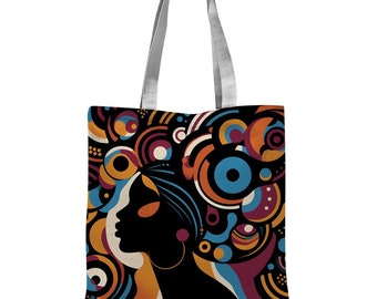 Afro Queen Classic Sublimation Tote Bag