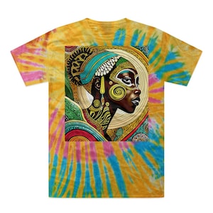Afrocentir African Queen Tie-Dye T-Shirt