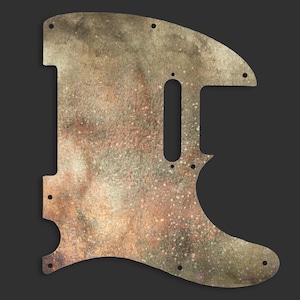 Protetor de palheta Fender Telecaster com 8 furos de montagem, 3 camadas (L/P/B) - Protetor de palheta Telecaster de design personalizado - &quot;Watercolor Milky Way&quot;