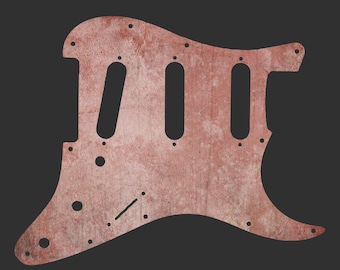 Custom Fender Stratocaster-slagplaat, unieke grafische Strat-krabplaat, Stratocaster-slagplaat van hoge kwaliteit - Apple Orchard
