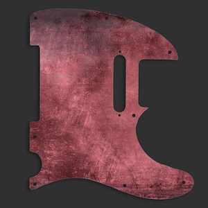 Escudo personalizado para Fender Telecaster, escudo Telecaster com design gráfico exclusivo, escudo Telecaster de alta qualidade - &quot;Rum and Raisin&quot;