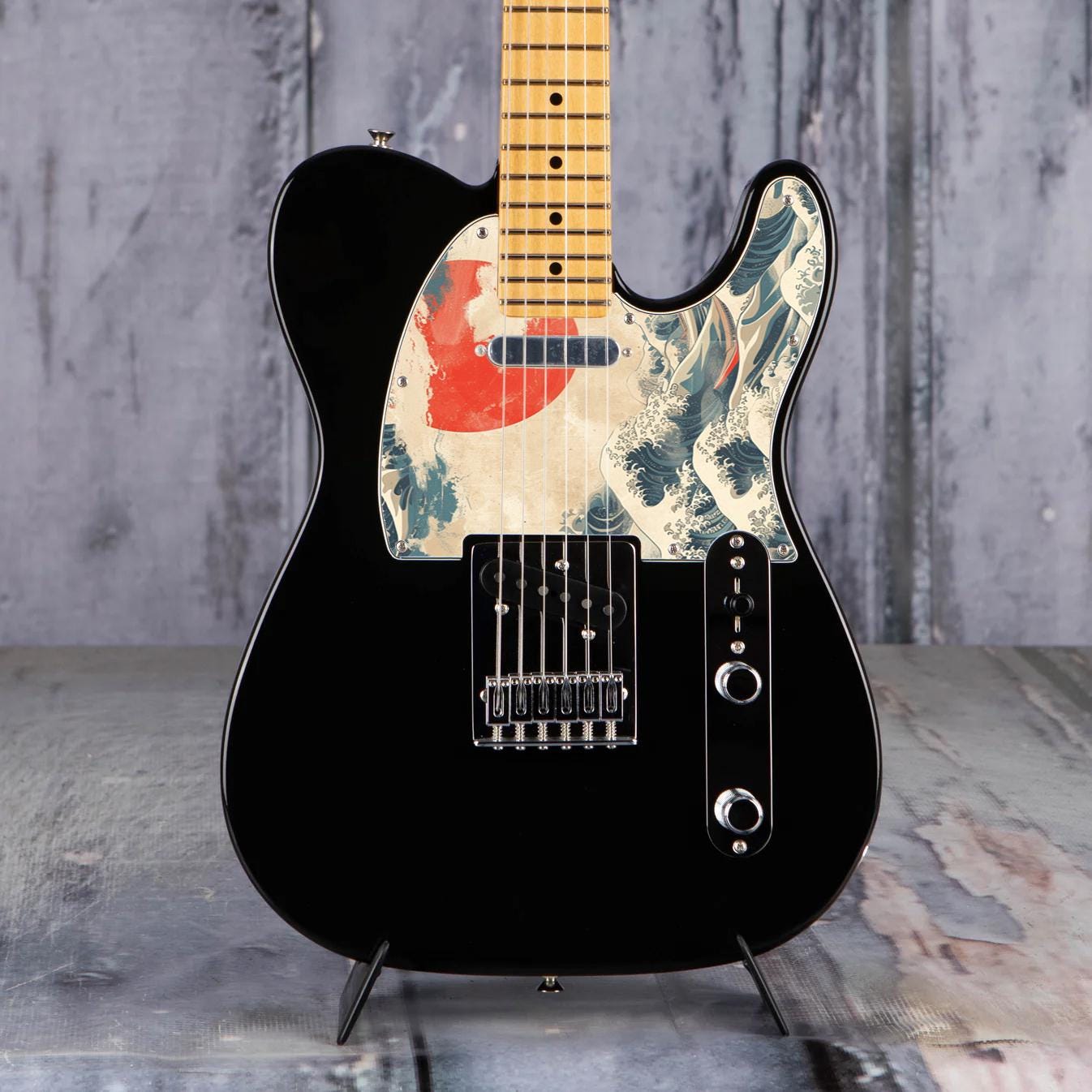 Tele Pickguard Custom Fender Telecaster Pickguard, Unique Graphical Japanese Art Tele ...