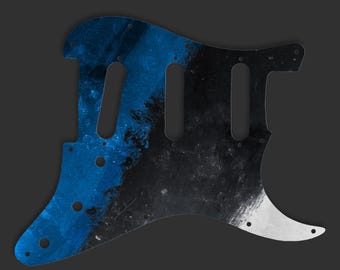 Golpeador Fender Stratocaster SSS/HSS de 3 capas (ancho/ancho/ancho) para EE. UU./México con textura grunge rayada