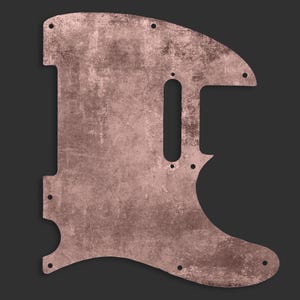 Custom Fender Telecaster Schlagbrett, einzigartiges grafisches Tele-Schlagbrett, hochwertiges Telecaster Schlagbrett - "Gedämpfte Klangtexturen"