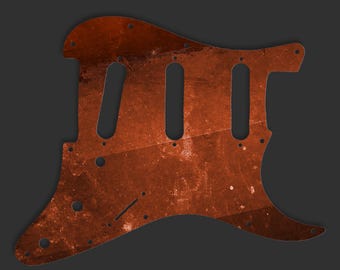 Golpeador Fender Stratocaster SSS de 3 capas (ancho/ancho/ancho) para EE. UU./México con textura grunge rayada