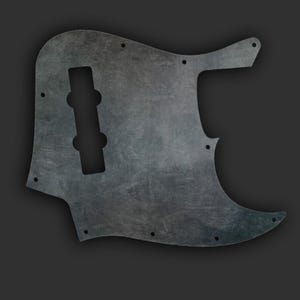 Custom Fender Jazz Bass-slagplaat met uniek ontwerp | Unieke bas-upgrade, 3-laags (W/B/W) 10 montagegaten - Stormy Skies