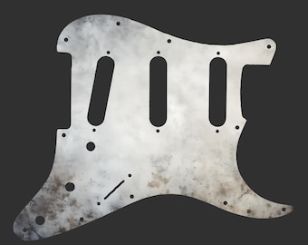 Fender Stratocaster SSS/HSS pickguard 3 Ply(W/B/W) for USA/Mexican with Vintage Grunge Texture
