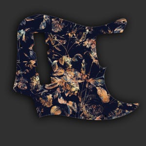 Custom Fender Jazz Bass Pickguard, Einzigartige Grafische Jazz Bass Kratzplatte, Qualitäts Bass Pickguard - Golden Wonder