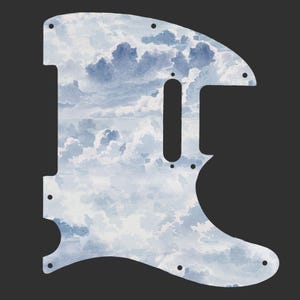 Golpeador personalizado para Fender Telecaster, placa protectora gráfica única para Telecaster, golpeador boutique para Telecaster - Blue Wonder