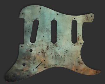 Fender Stratocaster SSS pickguard 3 Ply(W/B/W) for USA/Mexican with Vintage Grunge Texture