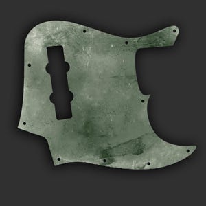 Custom Fender Jazz Bass-slagplaat met uniek ontwerp | Unieke bas-upgrade, 3-laags (W/B/W) 10 montagegaten - Wintersalietextuur