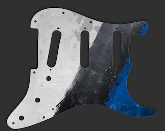 Golpeador Fender Stratocaster SSS de 3 capas (ancho/ancho/ancho) para EE. UU./México con textura grunge rayada