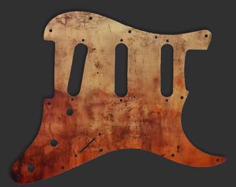 Fender Stratocaster SSS pickguard 3 Ply(W/B/W) for USA/Mexican with Vintage Grunge Texture