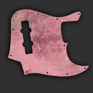 Custom Fender Jazz Bass-slagplaat met uniek ontwerp | Unieke bas-upgrade 3-laags (B/B/W) 10 montagegaten - Aardbeien-amandelen