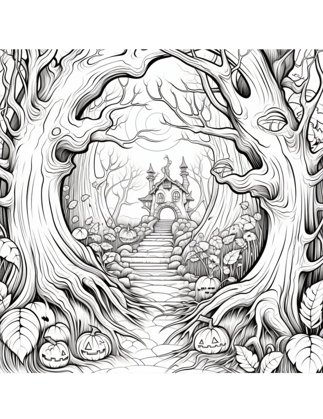 Halloween Coloring Page for Adults - Il 1080xN.5359470692 2zje