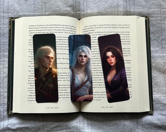 Witcher Inspired Bookmarks | Geralt, Ciri, Yennefer |  Bookmarks