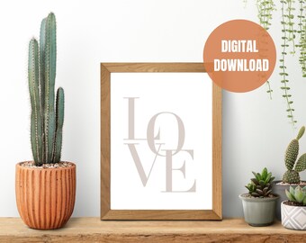Love Sign Printable Wall Art | Love Sign | Love Printable Wall Art | Love Print