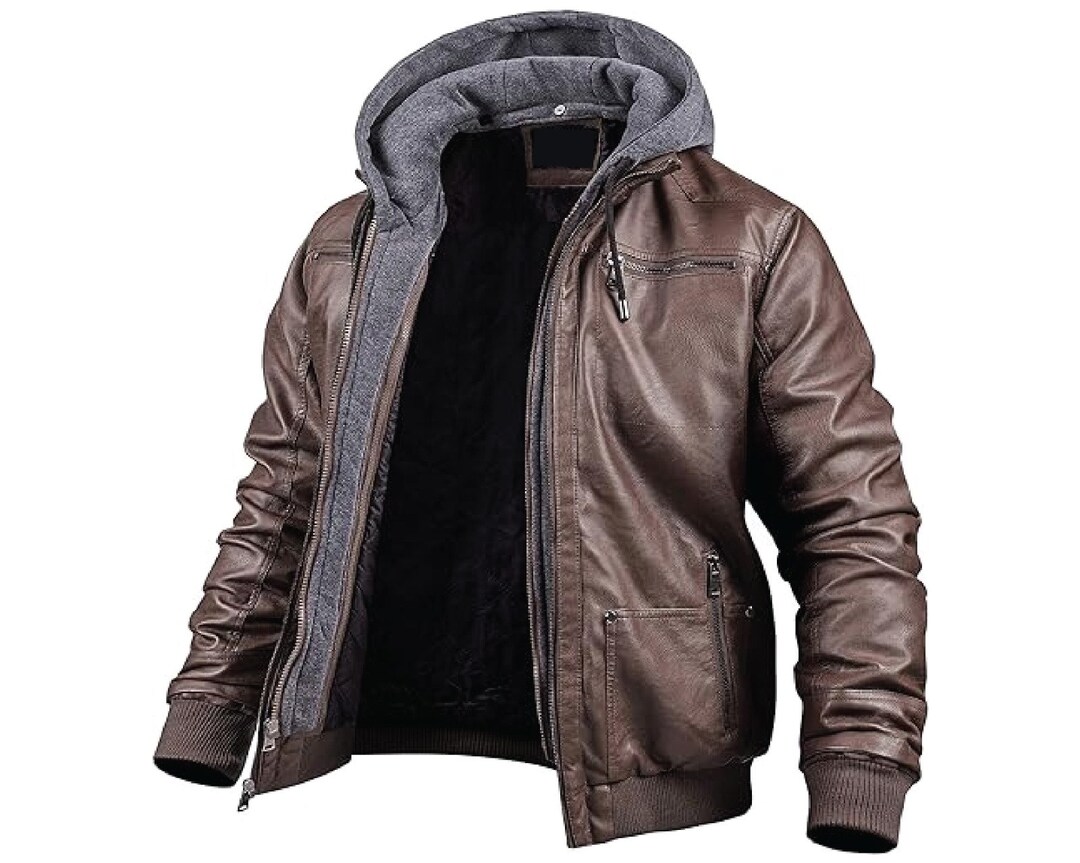 Men's Sheep Leather Jacket Gunine Leather Motorcycle - Etsy