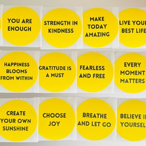 Stickers multilingues motivation et affirmations positives en anglais, espagnol, français (lot de 3) - stickers pour étudiants/famille/amis