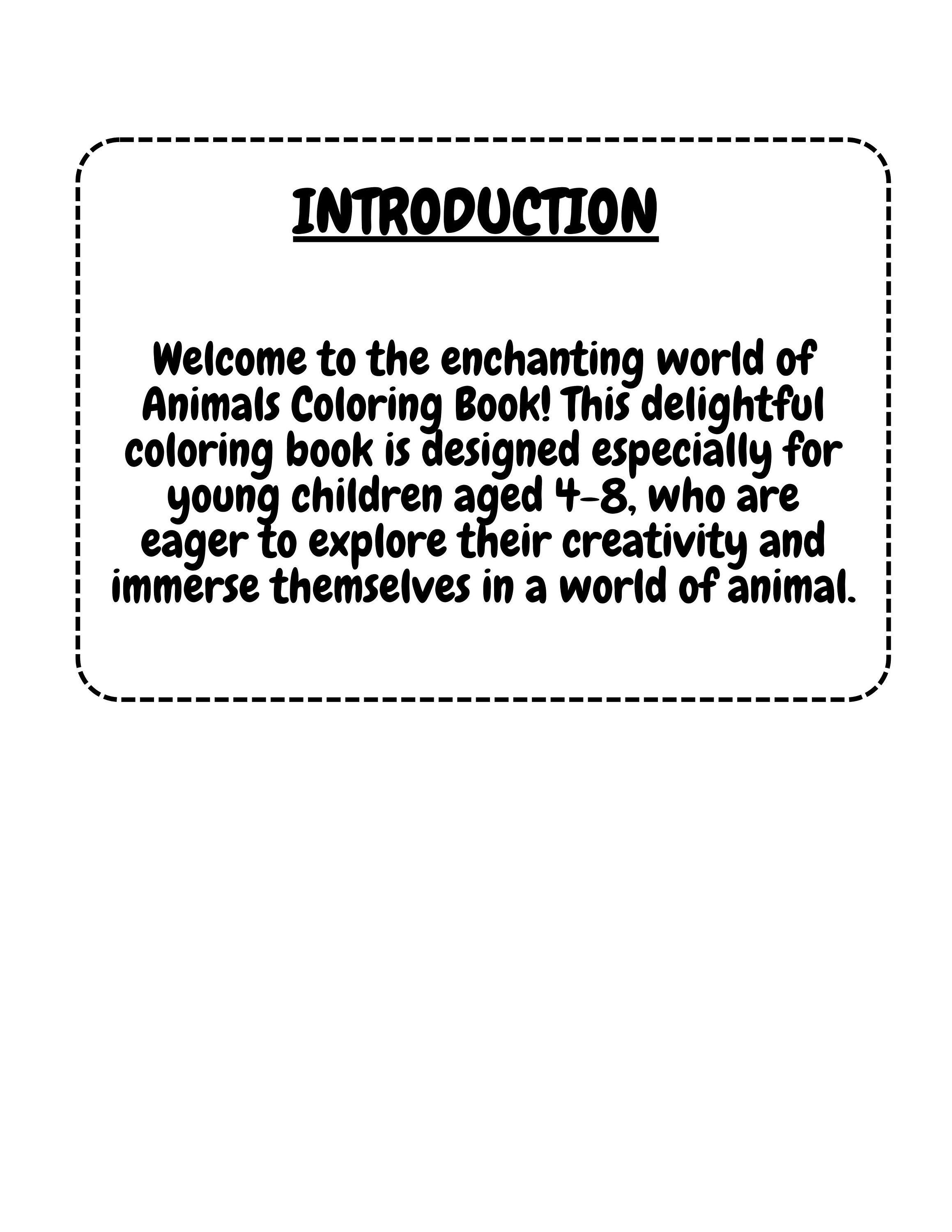 No3. Animals Coloring Book for Kids. Cute Animal Coloring Pages Ideal ...