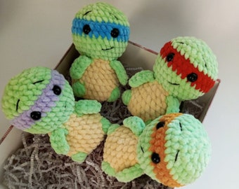 Ninja Turtle Crochet Pattern, ENGLISH, Instant Download, PDF