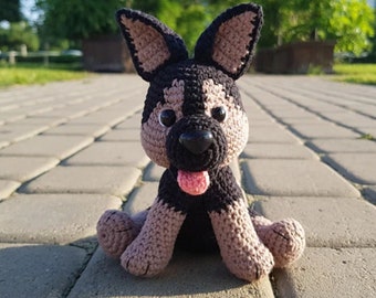 German Shepherd Crochet Pattern: Create Your Own Cute Canine Companion! ENGLISH, Instant Download, PDF