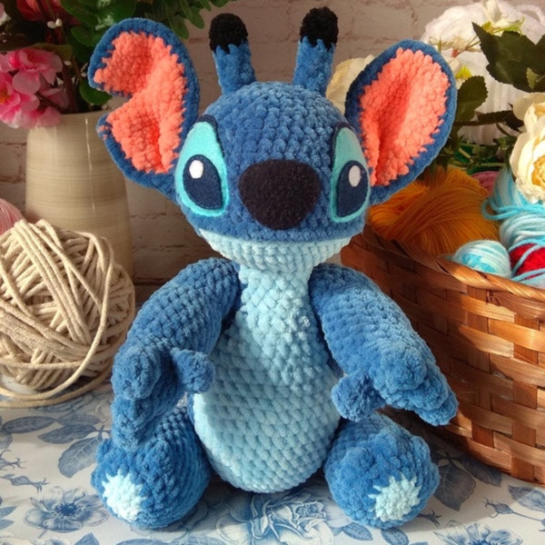 Stitch Amigurumi Crochet Pattern, English, Instant Download