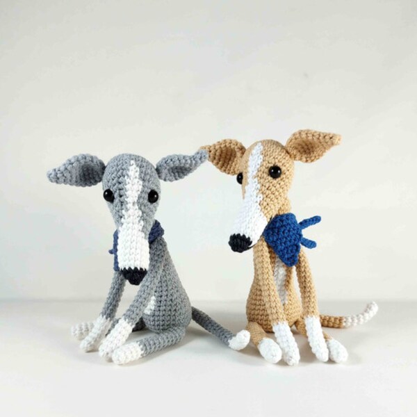 Crochet Greyhound & Whippet Crochet Pattern, ENGLISH, Instant Download, PDF