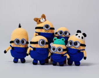 Crochet Pattern: 5 Minion , ENGLISH, Instant Download