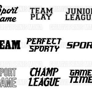 Custom Sports Fonts Bundle SVG PNG, Football font Svg, Baseball Font Png, Soccer Svg, Team Svg, Athletic Svg, Varsity Font Svg,Sporty design