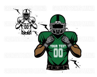 Custom Football Player Svg, Personalize Football svg, American Football Svg, Football Png, Football Cut File, Football Shirt,Player Name svg